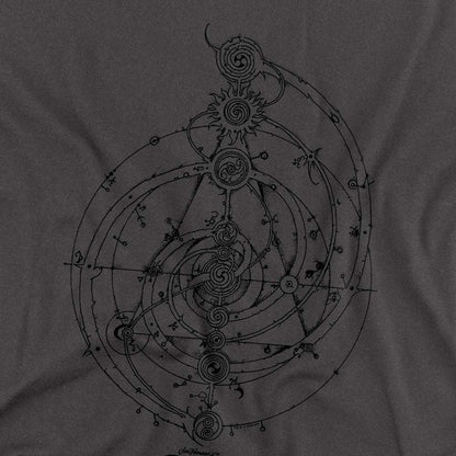 Charcoal - Side - Dark Crystal Unisex Adult Dream Spiral Long-Sleeved T-Shirt