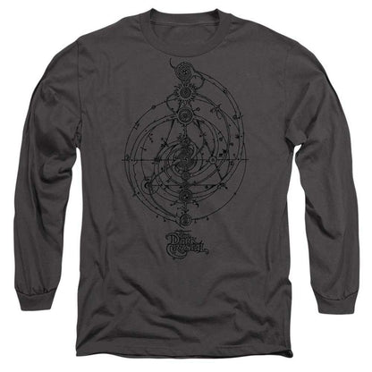 Charcoal - Front - Dark Crystal Unisex Adult Dream Spiral Long-Sleeved T-Shirt