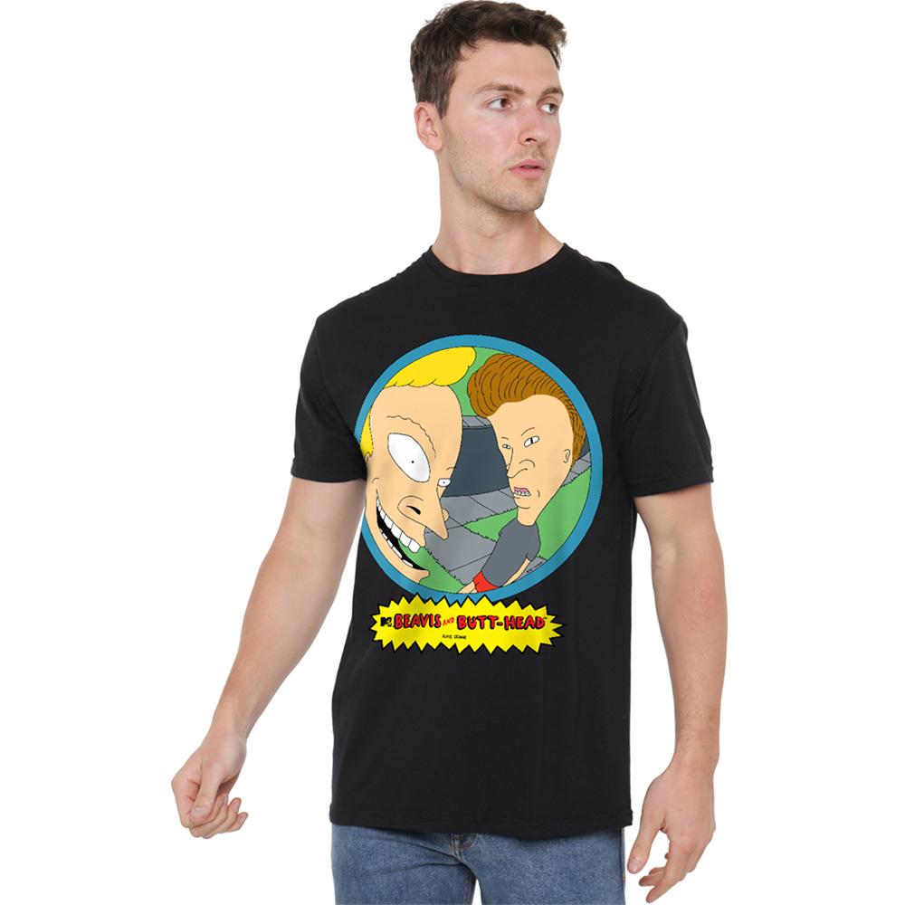Black - Lifestyle - Beavis & Butthead Unisex Adult Fisheye T-Shirt