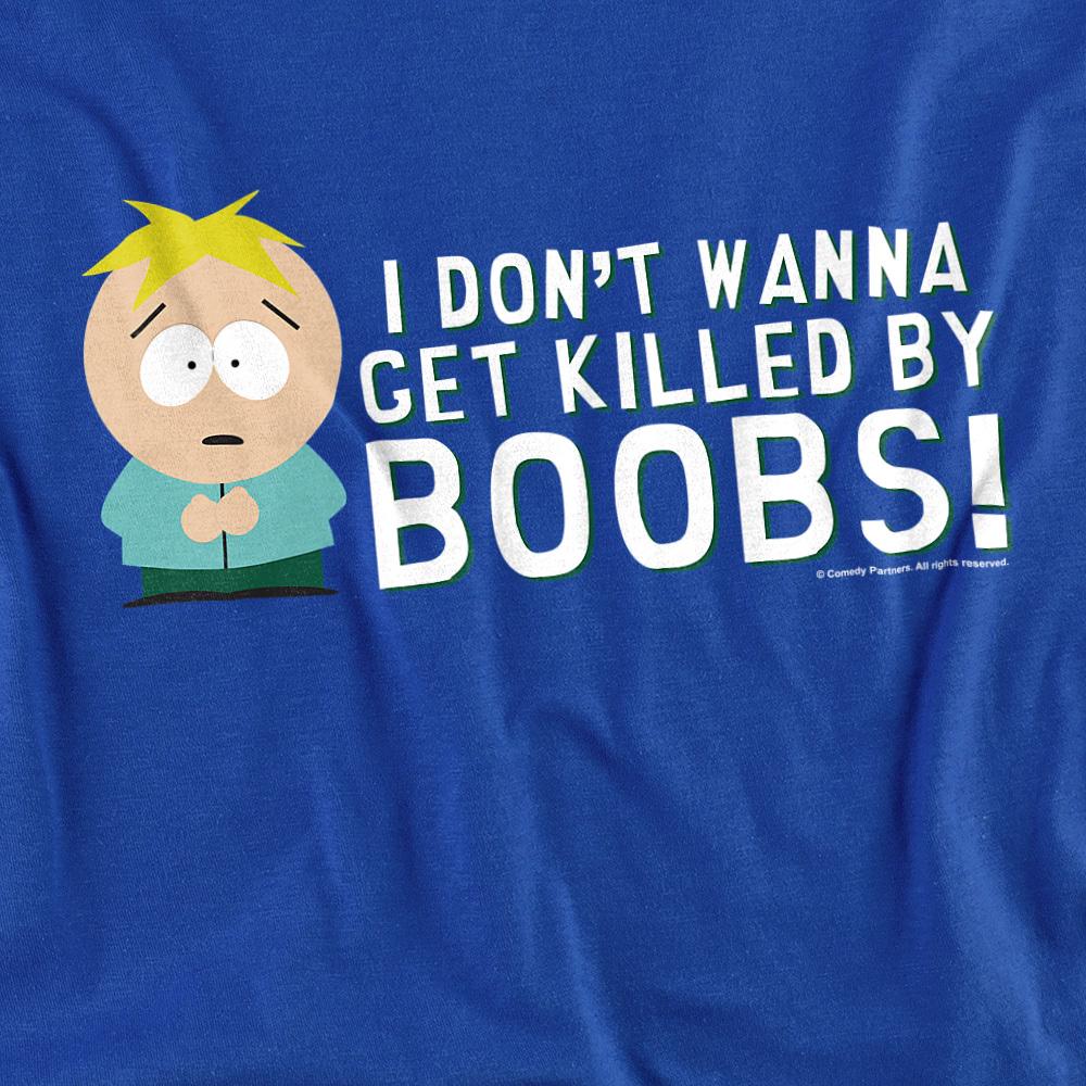 Royal Blue - Side - South Park Unisex Adult Killed By Boobs T-Shirt