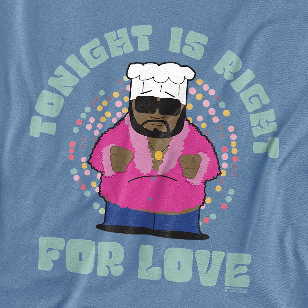 Carolina Blue - Side - South Park Unisex Adult Tonight Is Right Chef T-Shirt
