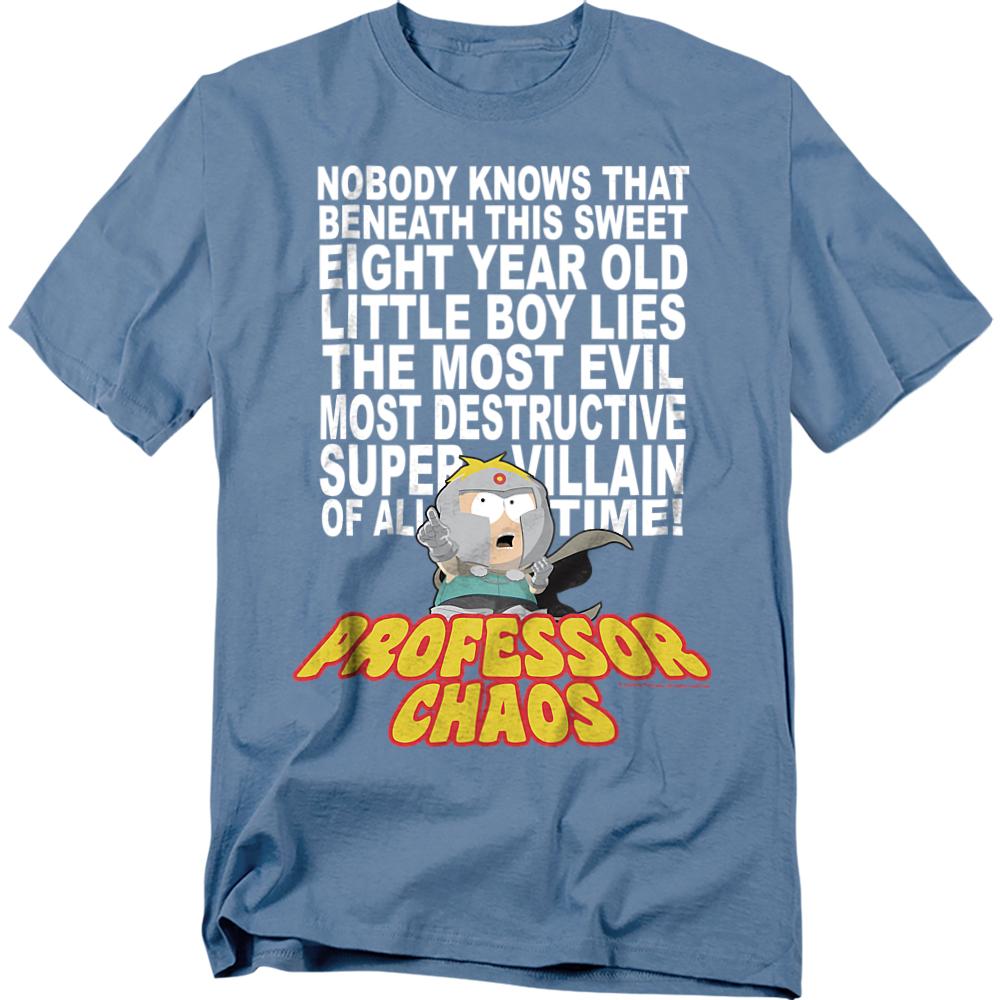 Carolina Blue - Front - South Park Unisex Adult Professor Chaos T-Shirt