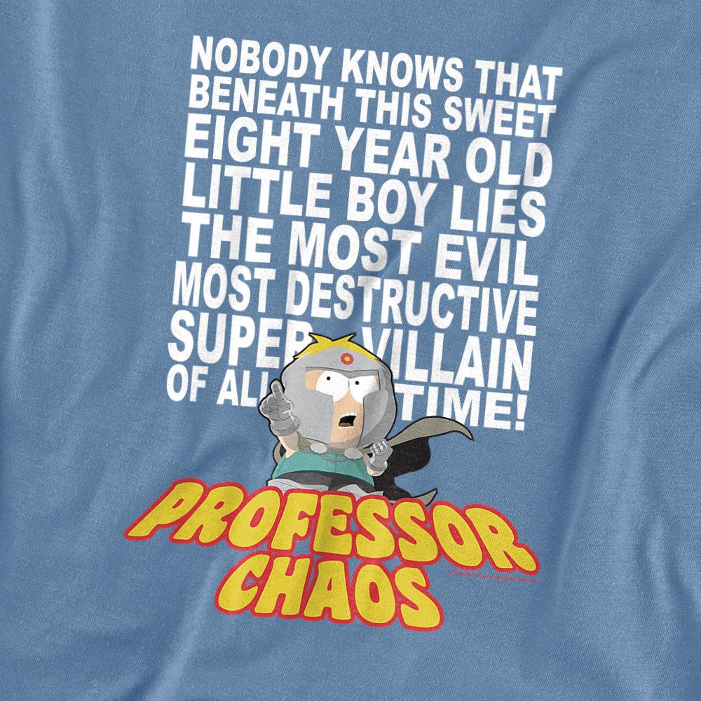 Carolina Blue - Side - South Park Unisex Adult Professor Chaos T-Shirt
