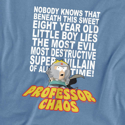 Carolina Blue - Side - South Park Unisex Adult Professor Chaos T-Shirt