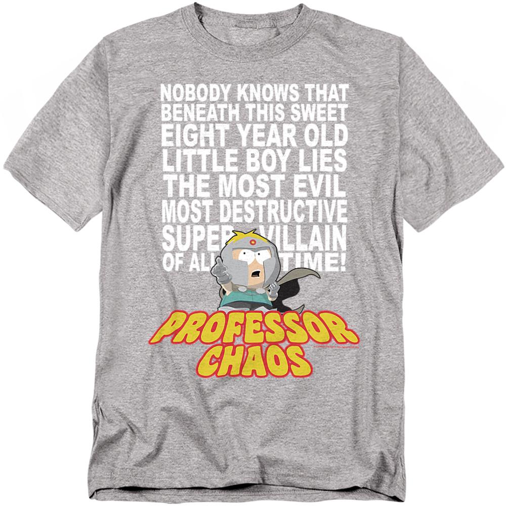 Athletic Heather - Front - South Park Unisex Adult Professor Chaos T-Shirt