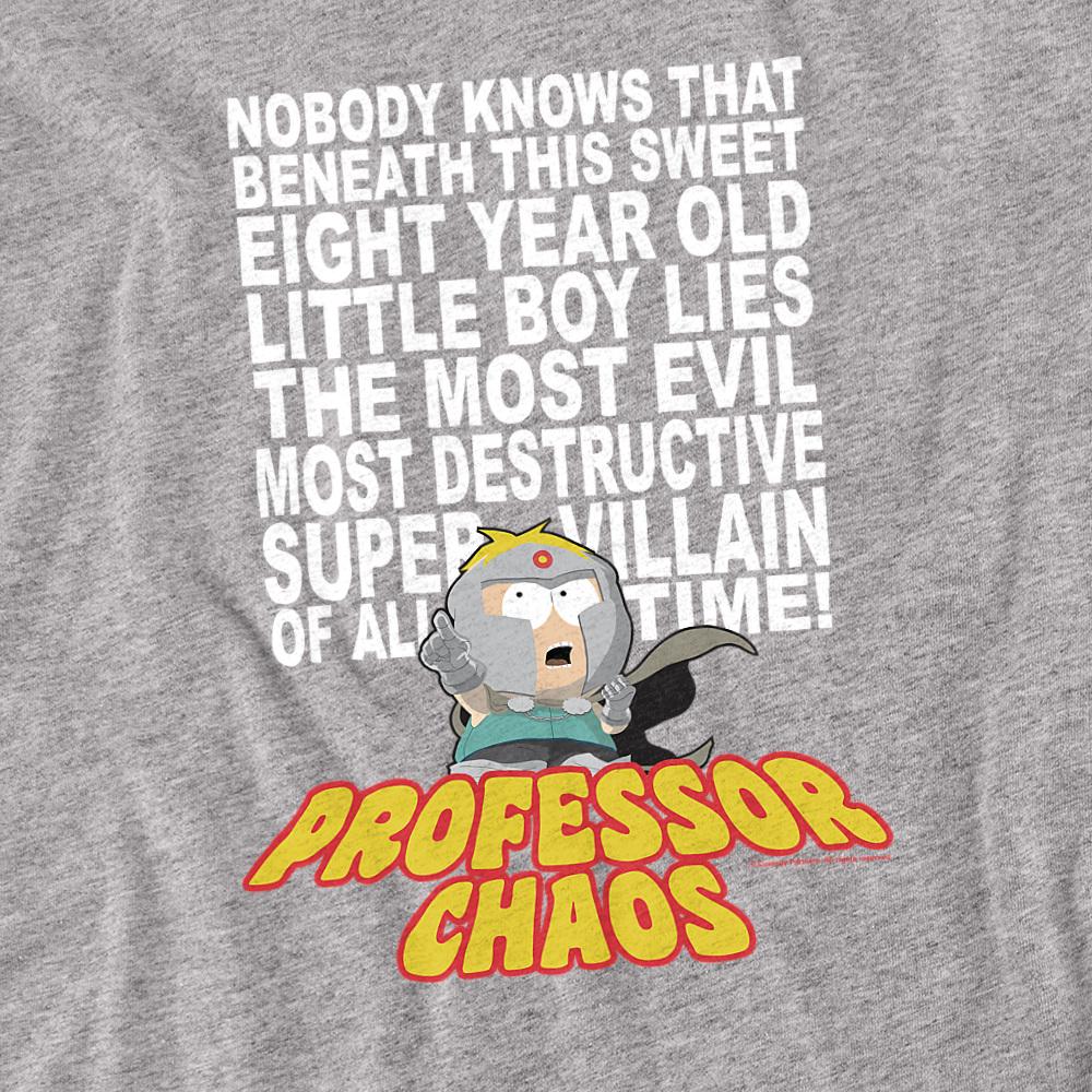 Athletic Heather - Back - South Park Unisex Adult Professor Chaos T-Shirt