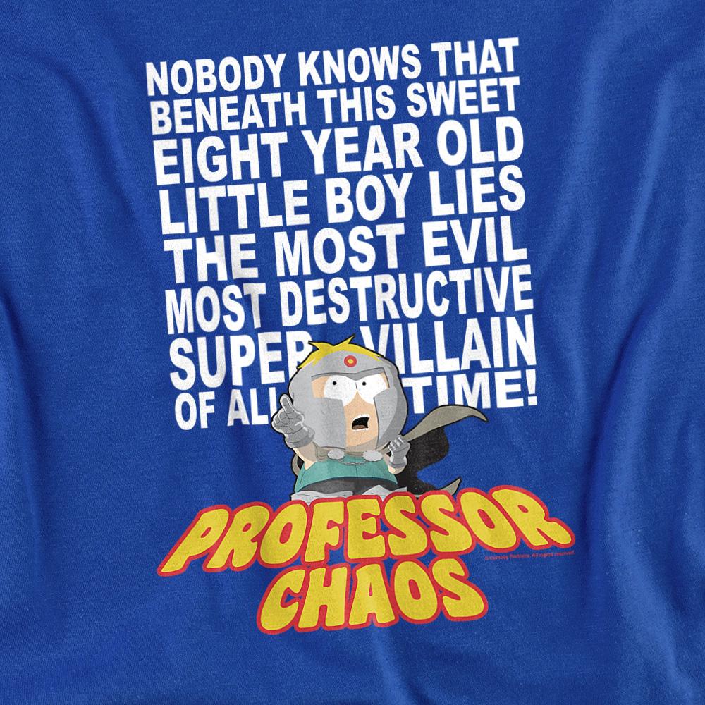 Royal Blue - Side - South Park Unisex Adult Professor Chaos T-Shirt
