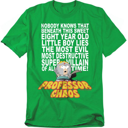 Kelly Green - Front - South Park Unisex Adult Professor Chaos T-Shirt
