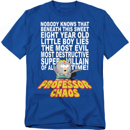 Royal Blue - Front - South Park Unisex Adult Professor Chaos T-Shirt