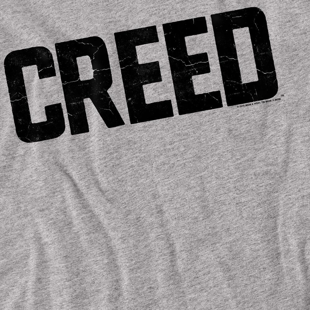 Athletic Heather - Side - Creed Unisex Adult Cracked Logo Long-Sleeved T-Shirt