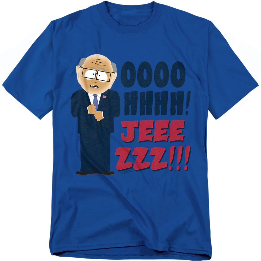 Royal Blue - Front - South Park Unisex Adult Oh Jeez T-Shirt