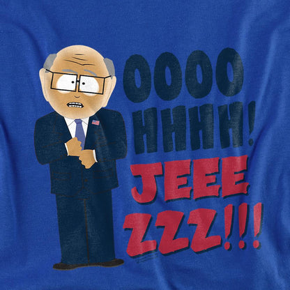 Royal Blue - Side - South Park Unisex Adult Oh Jeez T-Shirt