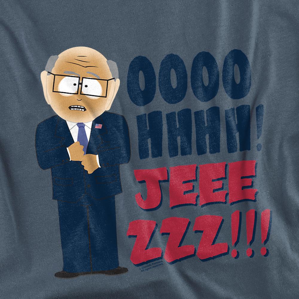 Slate - Side - South Park Unisex Adult Oh Jeez T-Shirt