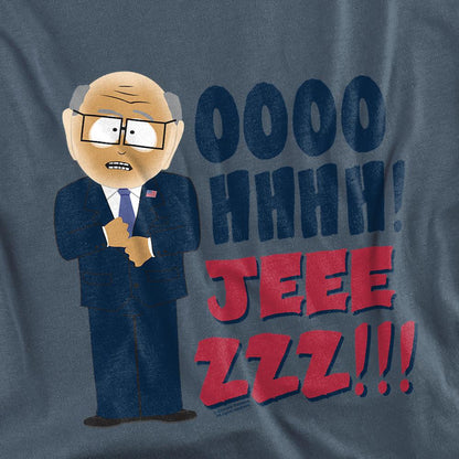 Slate - Side - South Park Unisex Adult Oh Jeez T-Shirt