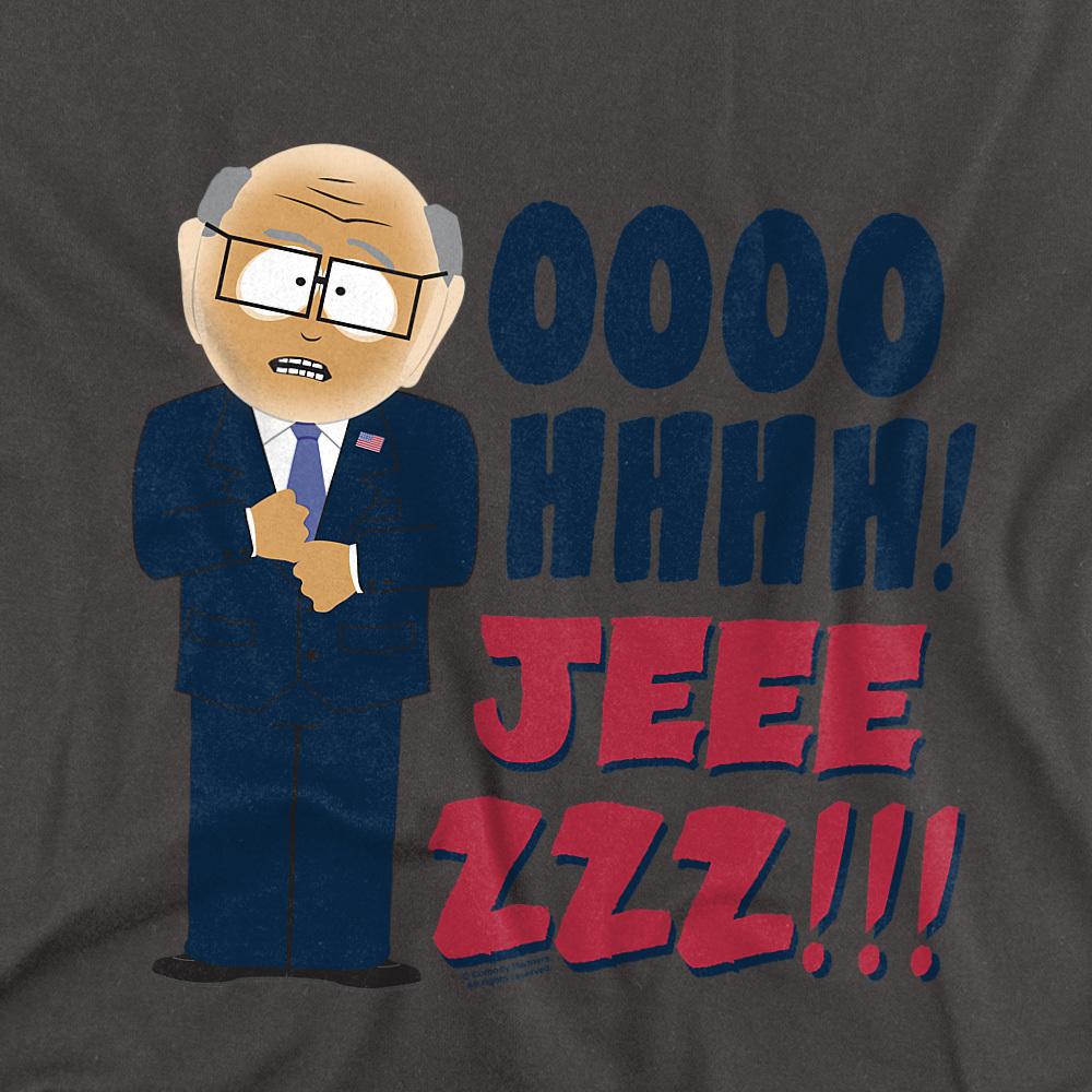 Charcoal - Side - South Park Unisex Adult Oh Jeez T-Shirt