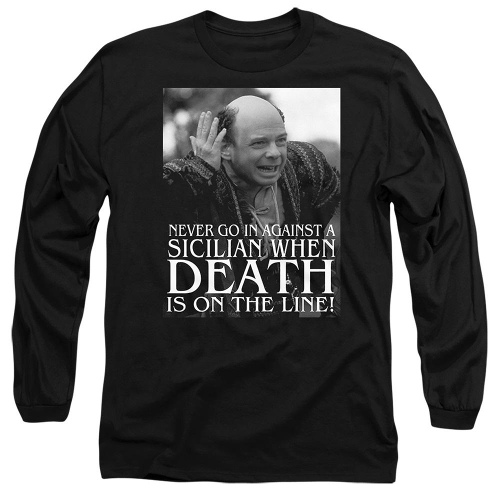 Black - Front - The Princess Bride Unisex Adult Sicilian Long-Sleeved T-Shirt