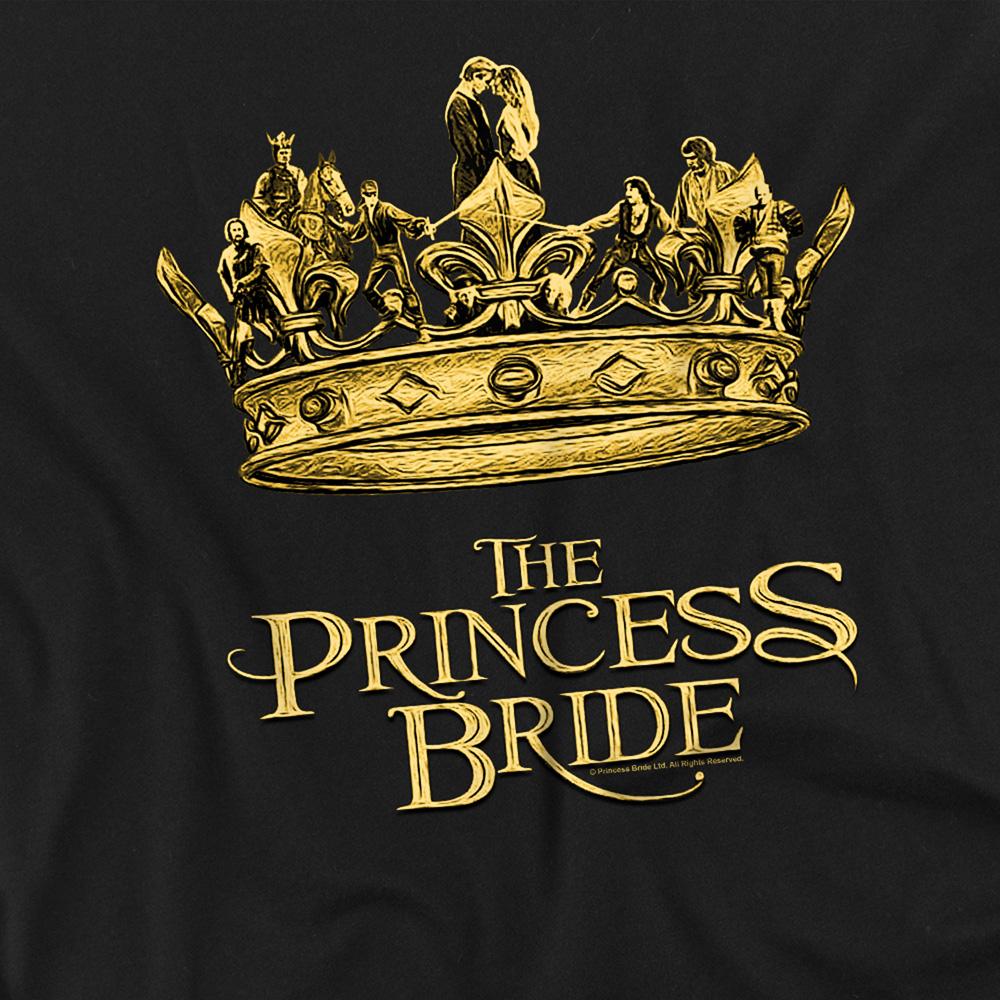 Black - Side - The Princess Bride Unisex Adult Crown Long-Sleeved T-Shirt