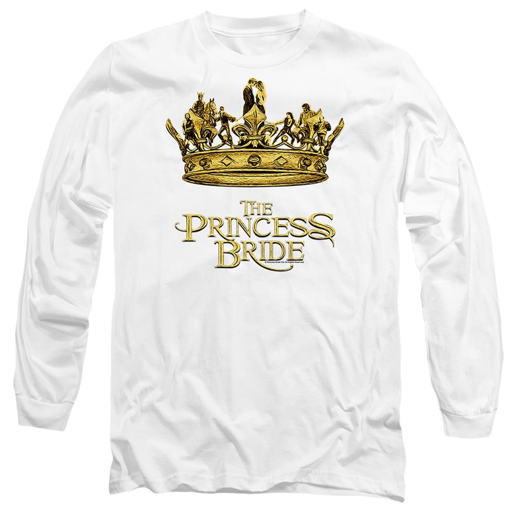 White - Front - The Princess Bride Unisex Adult Crown Long-Sleeved T-Shirt