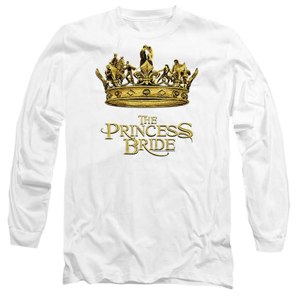 White - Front - The Princess Bride Unisex Adult Crown Long-Sleeved T-Shirt