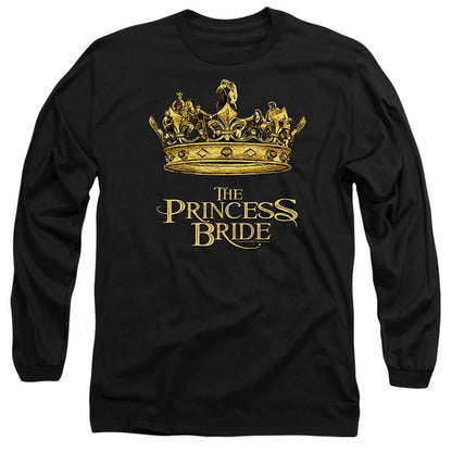 Black - Front - The Princess Bride Unisex Adult Crown Long-Sleeved T-Shirt