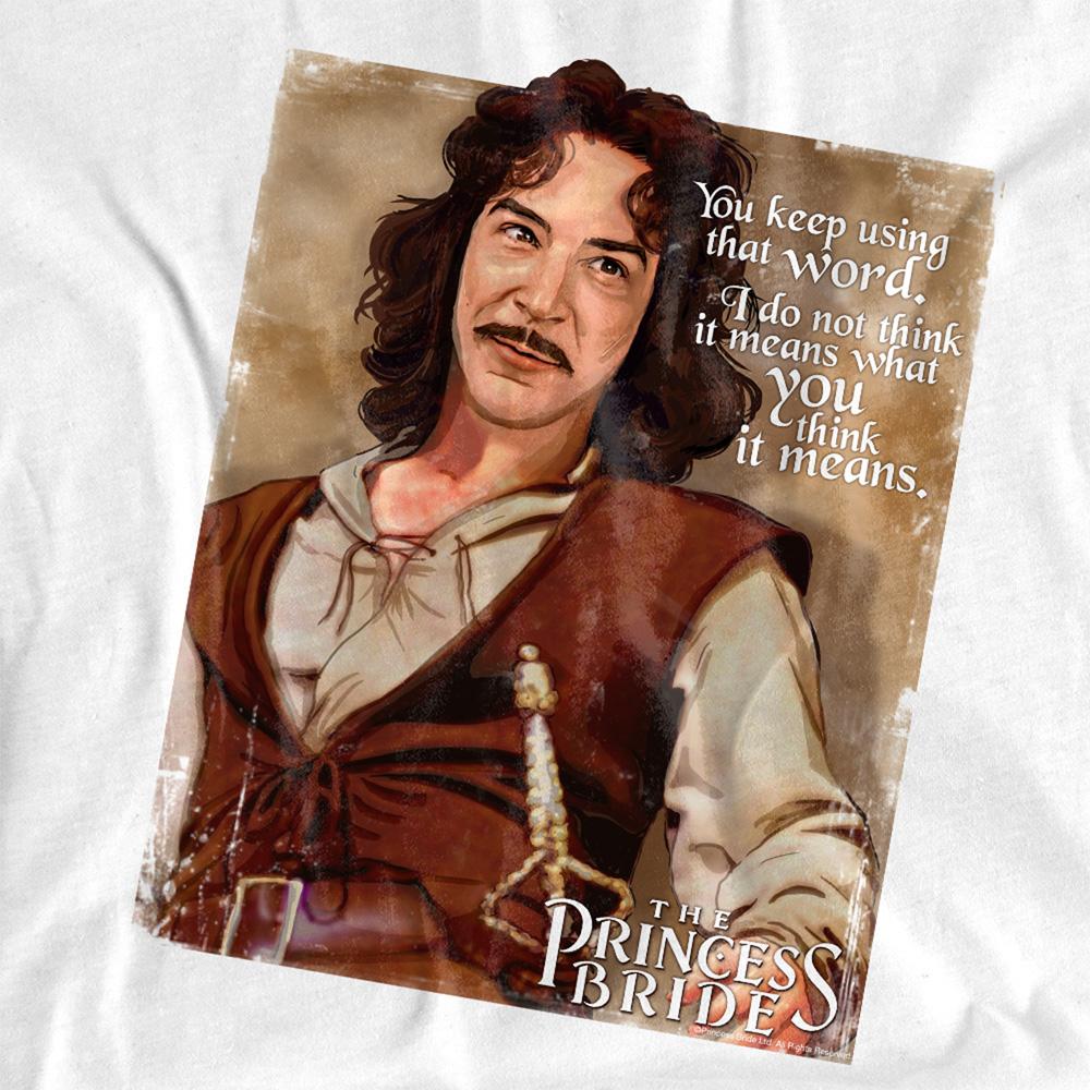 White - Side - The Princess Bride Unisex Adult Word Long-Sleeved T-Shirt
