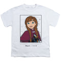 White - Front - Frozen Childrens-Kids 100th Anniversary Edition Anna T-Shirt