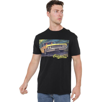 Black - Side - Oldsmobile Unisex Adult Coupe Painting T-Shirt