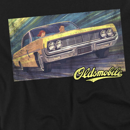 Black - Pack Shot - Oldsmobile Unisex Adult Coupe Painting T-Shirt