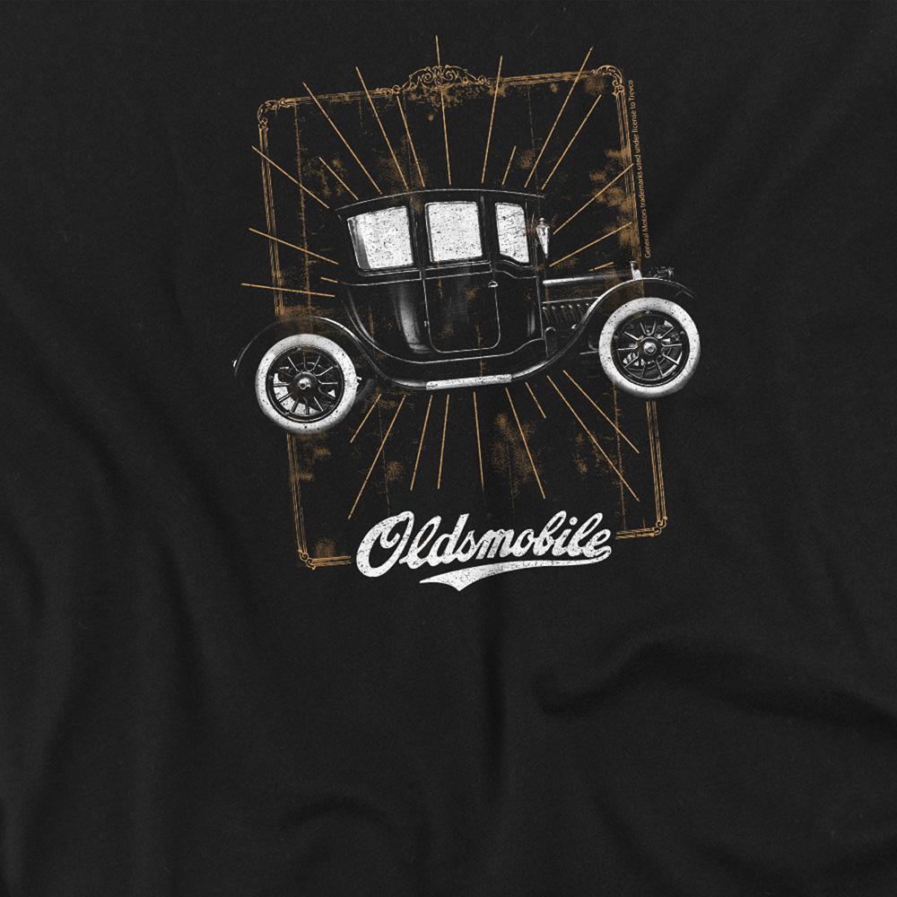 Black - Side - Oldsmobile Unisex Adult 1912 Defender Long-Sleeved T-Shirt