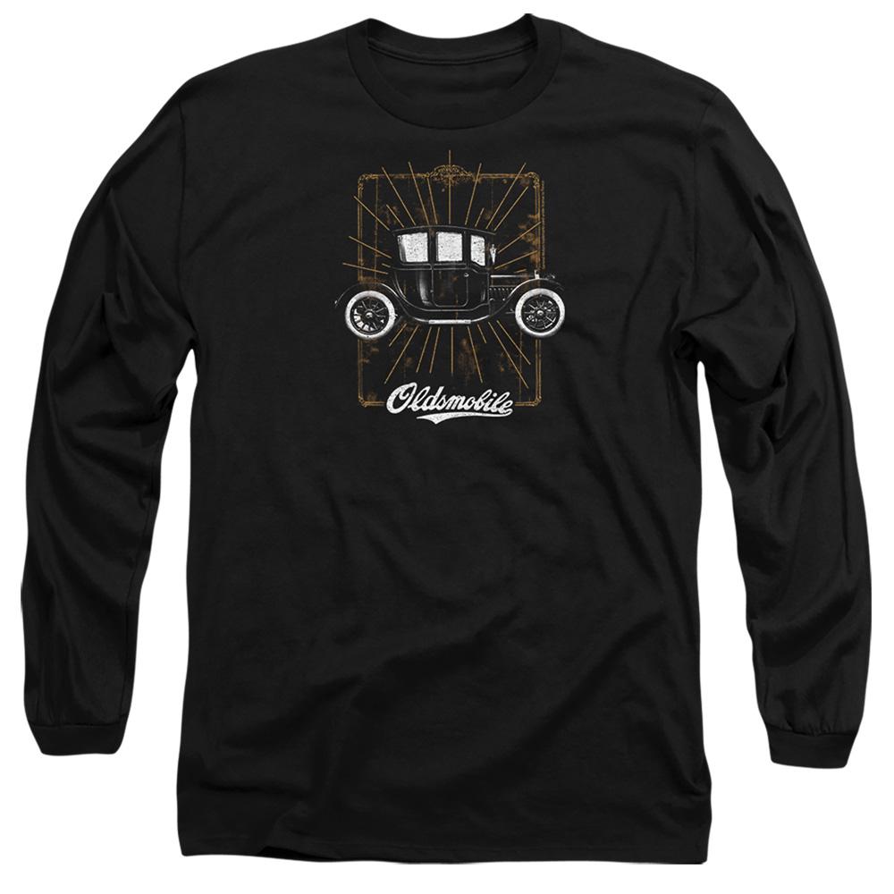 Black - Front - Oldsmobile Unisex Adult 1912 Defender Long-Sleeved T-Shirt