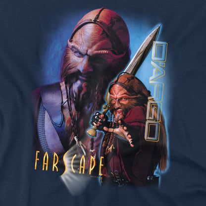 Navy - Pack Shot - Farscape Unisex Adult Ka D´Argo T-Shirt