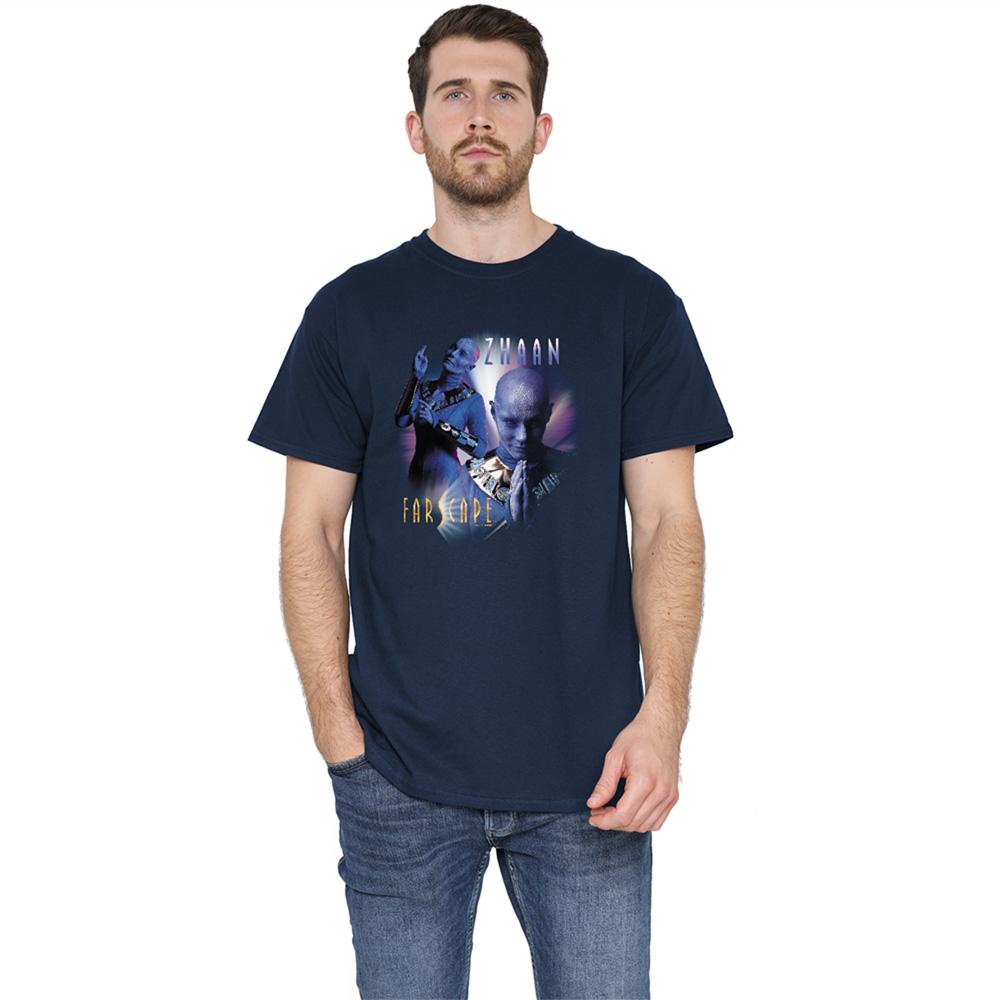 Navy - Side - Farscape Unisex Adult Zhaan T-Shirt