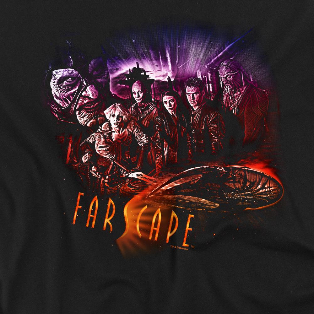 Black - Pack Shot - Farscape Unisex Adult Graphic Collage T-Shirt