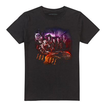 Black - Front - Farscape Unisex Adult Graphic Collage T-Shirt
