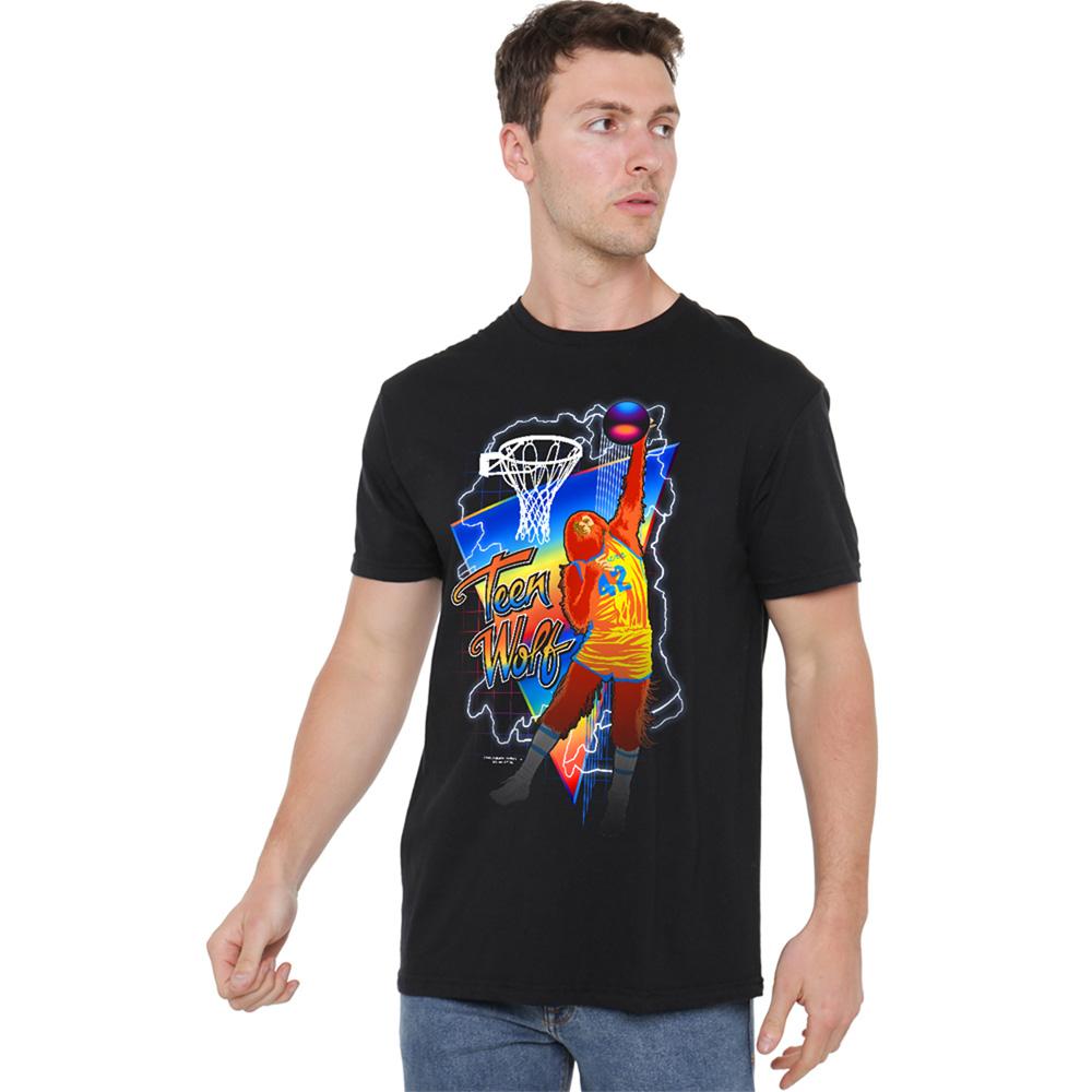 Black - Side - Teen Wolf Unisex Adult Electric T-Shirt