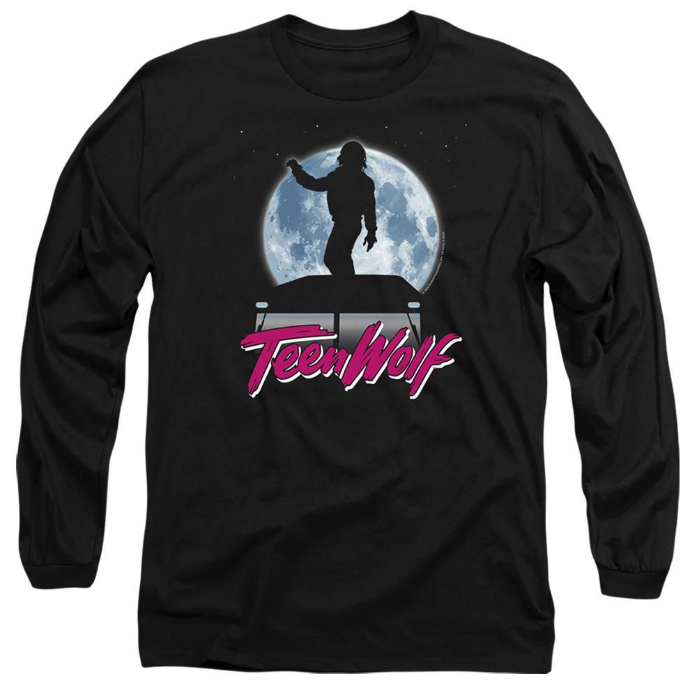 Black - Front - Teen Wolf Unisex Adult Moonlight Surf Long-Sleeved T-Shirt