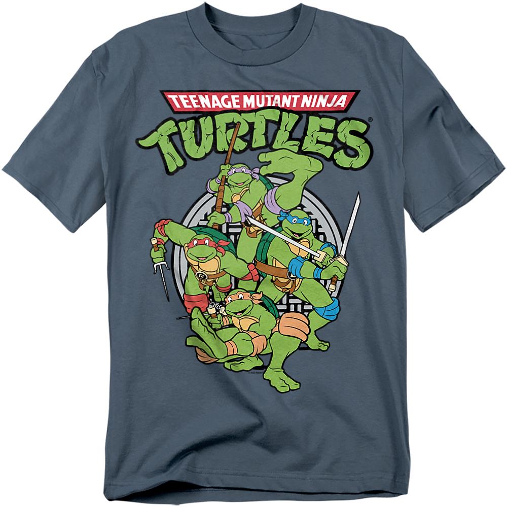 Slate - Front - Teenage Mutant Ninja Turtles Unisex Adult Group T-Shirt