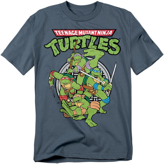 Slate - Front - Teenage Mutant Ninja Turtles Unisex Adult Group T-Shirt