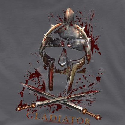 Charcoal - Pack Shot - Gladiator Unisex Adult Helmet T-Shirt