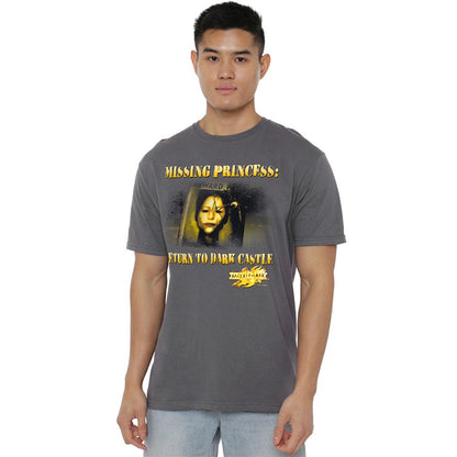 Charcoal - Side - MirrorMask Unisex Adult Missing Princess T-Shirt