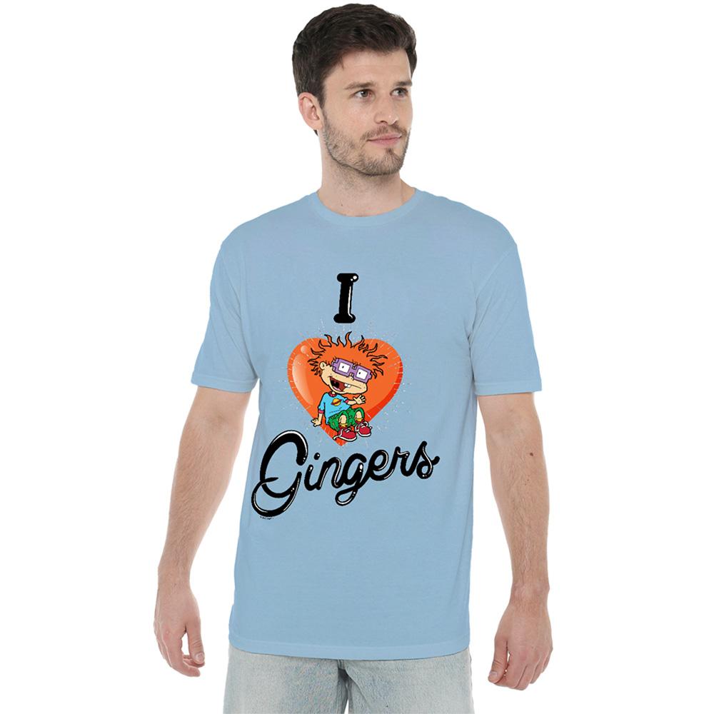 Light Blue - Side - Rugrats Unisex Adult I Love Gingers T-Shirt