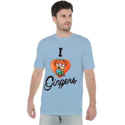 Light Blue - Side - Rugrats Unisex Adult I Love Gingers T-Shirt