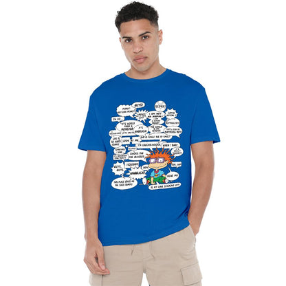 Royal Blue - Lifestyle - Rugrats Unisex Adult Chucky Quotes T-Shirt