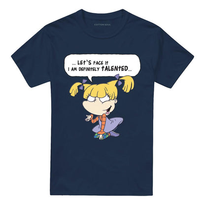 Navy - Front - Rugrats Unisex Adult I Am Definitely Talented Angelica T-Shirt