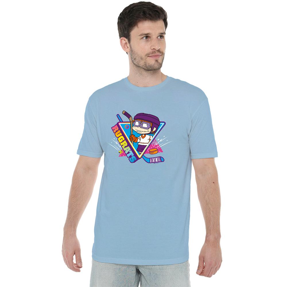 Light Blue - Lifestyle - Rugrats Unisex Adult Chucky Hockey T-Shirt