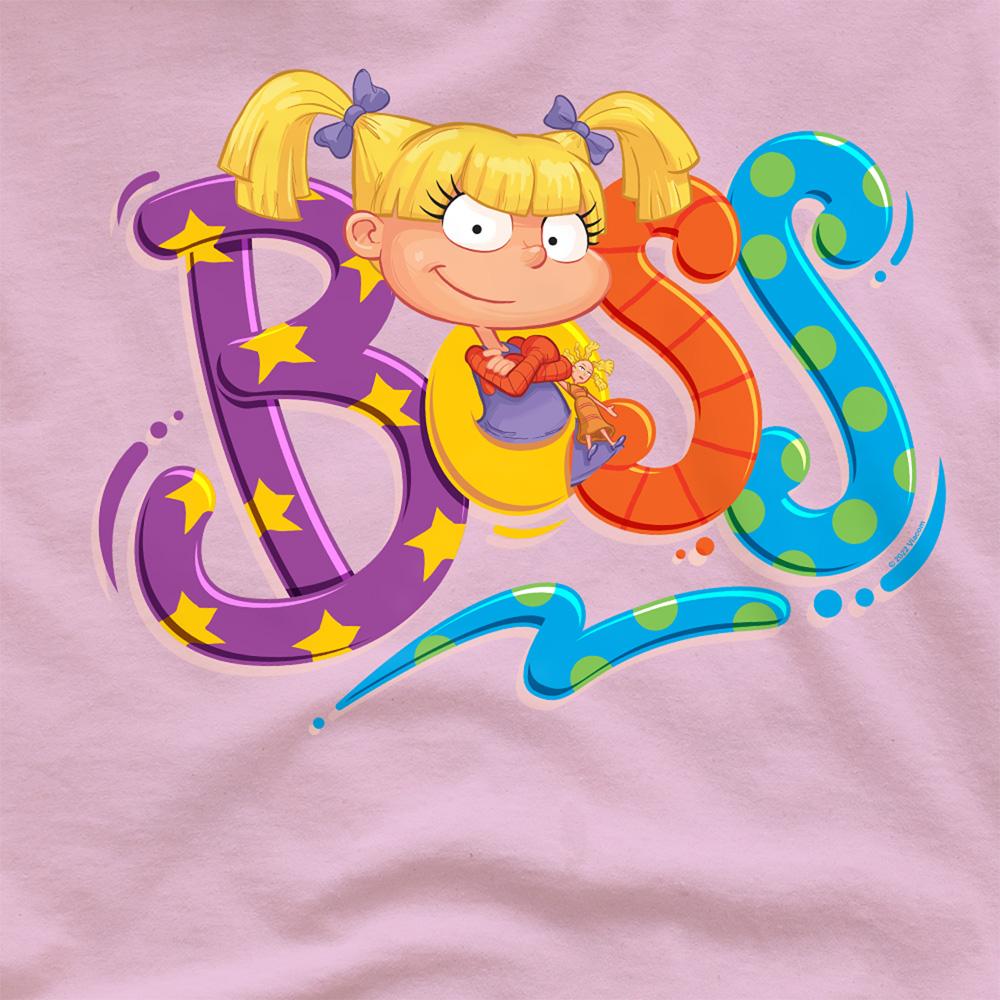 Pink - Side - Rugrats Unisex Adult Boss Angelica T-Shirt