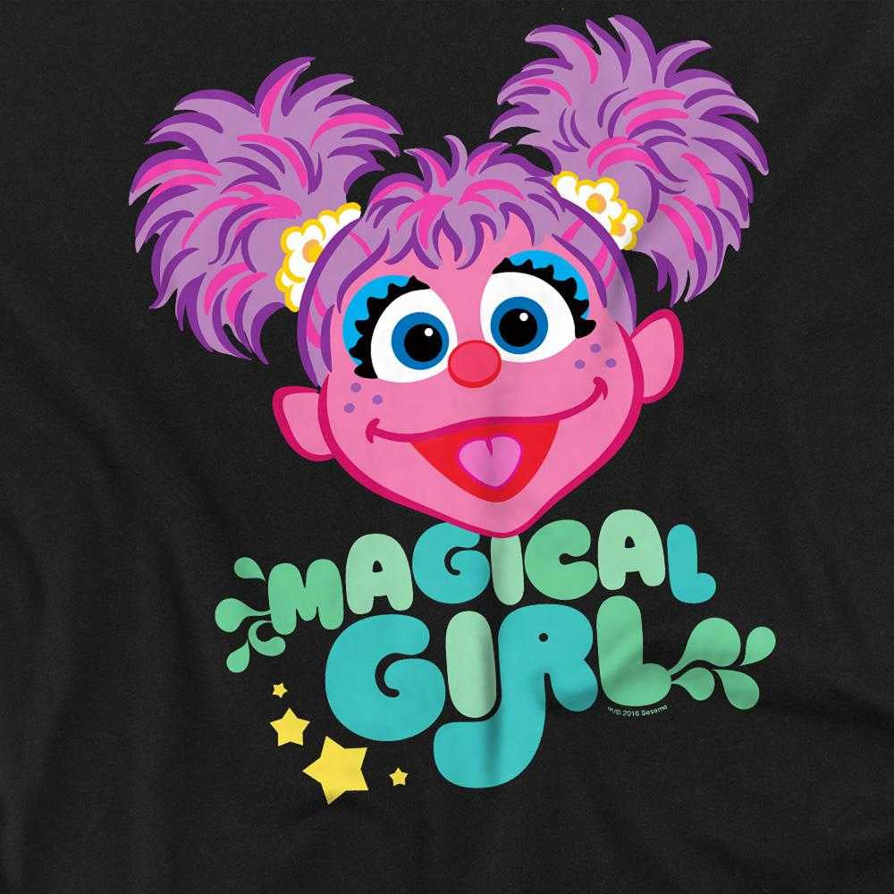 Black - Side - Sesame Street Unisex Adult Magical Girl Abby Cadabby Long-Sleeved T-Shirt