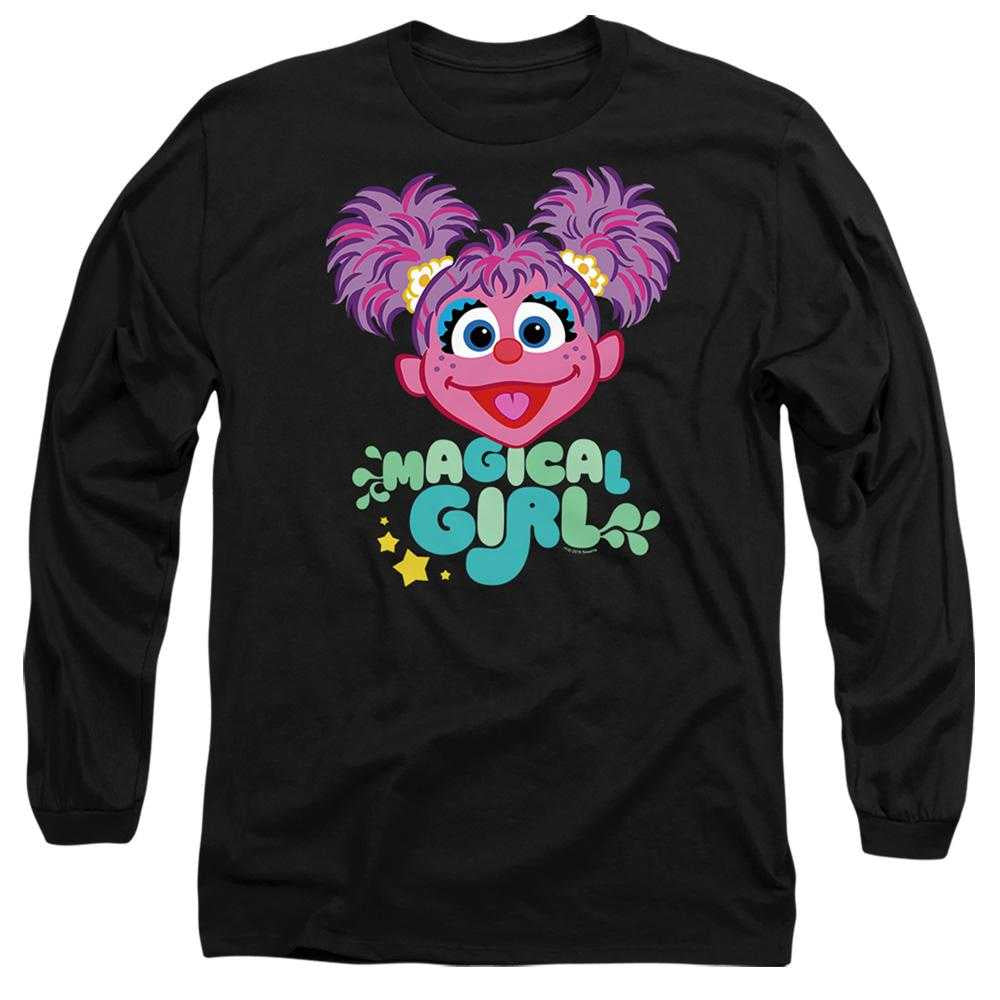 Black - Front - Sesame Street Unisex Adult Magical Girl Abby Cadabby Long-Sleeved T-Shirt