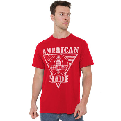 Red - Lifestyle - Carroll Shelby Unisex Adult American Made Flag T-Shirt