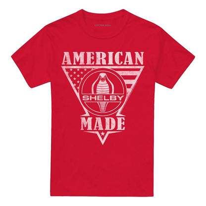 Red - Front - Carroll Shelby Unisex Adult American Made Flag T-Shirt